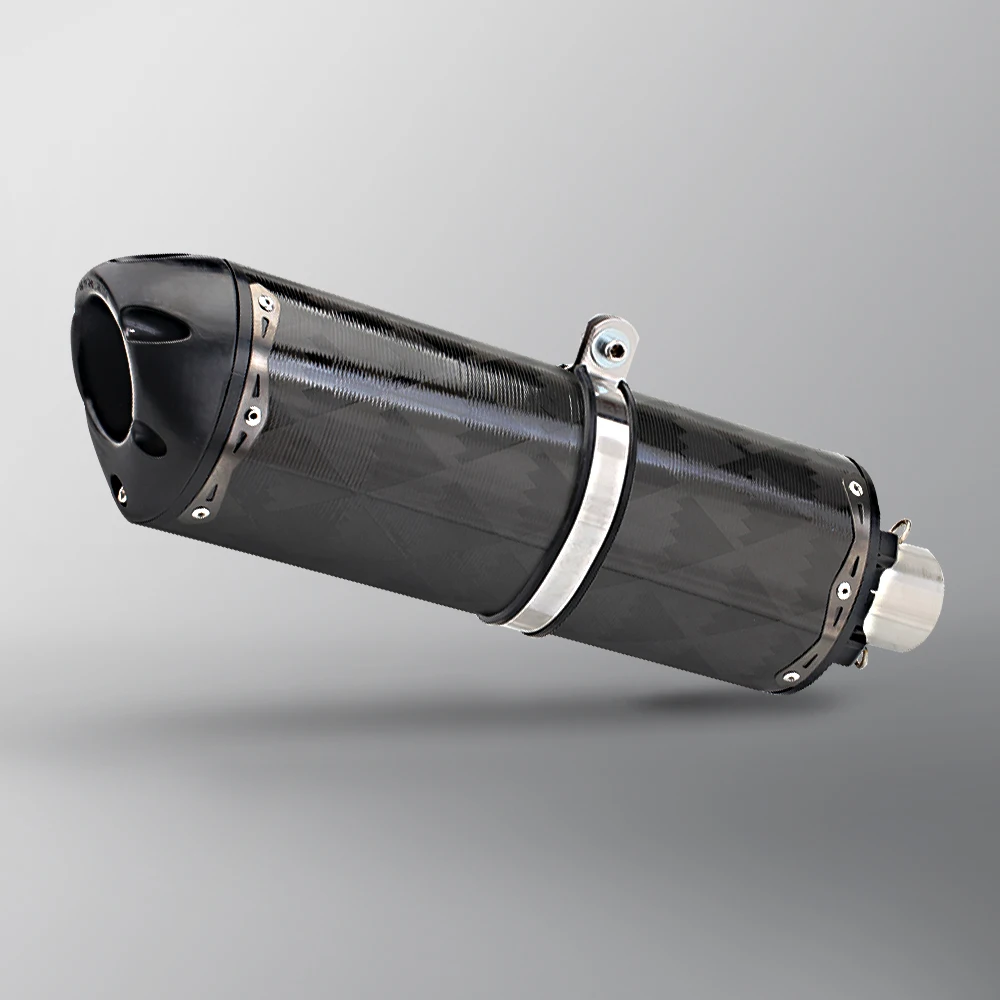 UniversalMotorcrossEscapeMotoMotorcycleExhaustMufflerCarbon