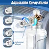 1L Transparent Foam Cannon Kit – 360° Rotating Adjustable Nozzle M22/1/4 Quick Connect Spare Orifice Nozzle for Pressure Washer 4
