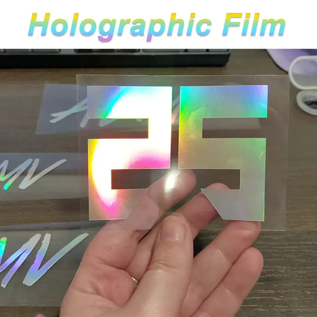 Film holographique autocollant transparent Choisissez votre patron