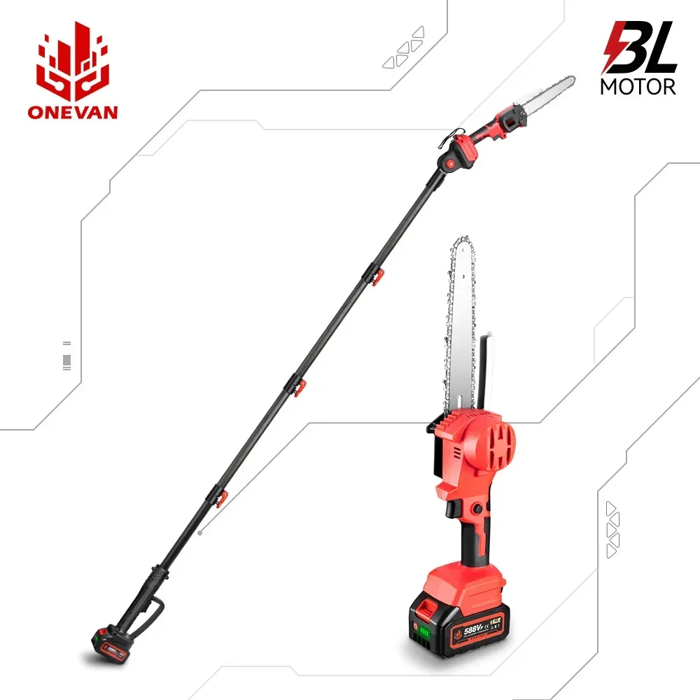 ONEVAN13225mTelescopingPoleBrushlessElectricSawCordless