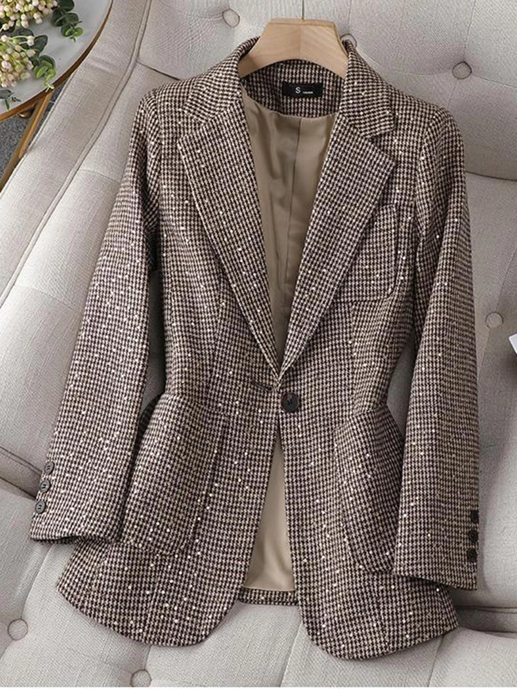2023 New Women's Harajuku Loose Suit Sequin Shorts Two-Piece
