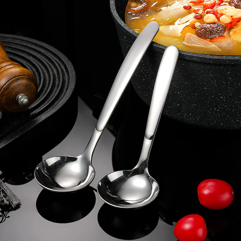 316 stainless steel small soup spoon heavy short handle soup spoon Japanese Lamian Noodles stainless steel spoon,soup spoon
