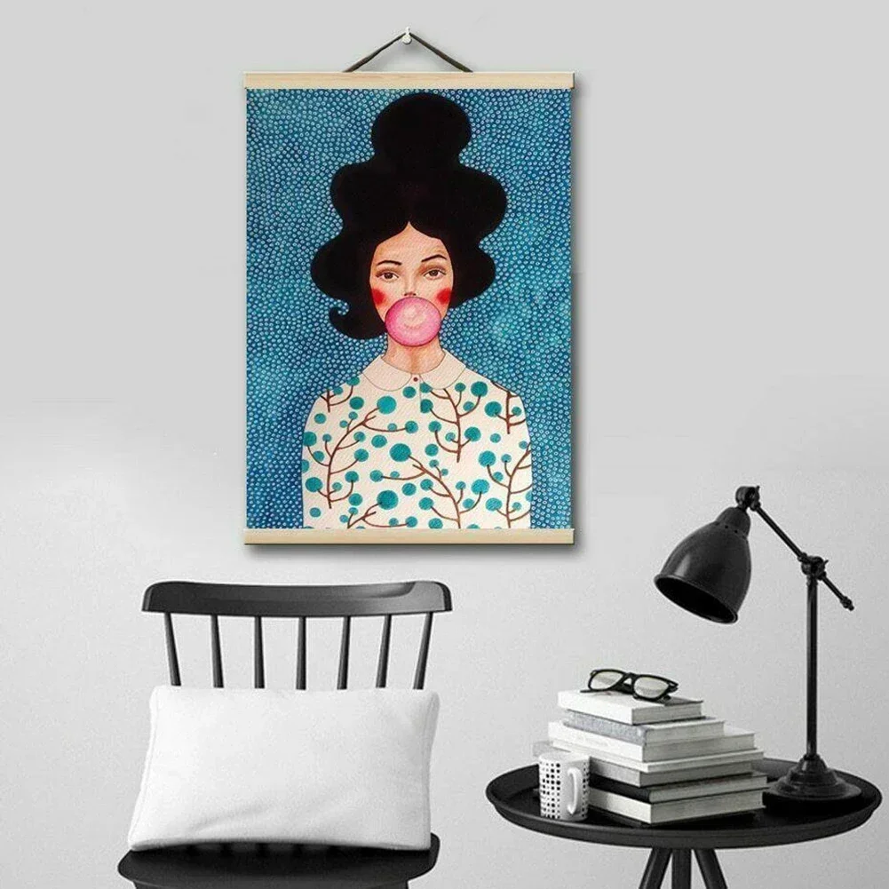 1 Set Wood Diamond Painting Poster Hanger Canvas Painting Frame  Art Craft Hanging Frame Poster Frame Photo Marcos De Fotos