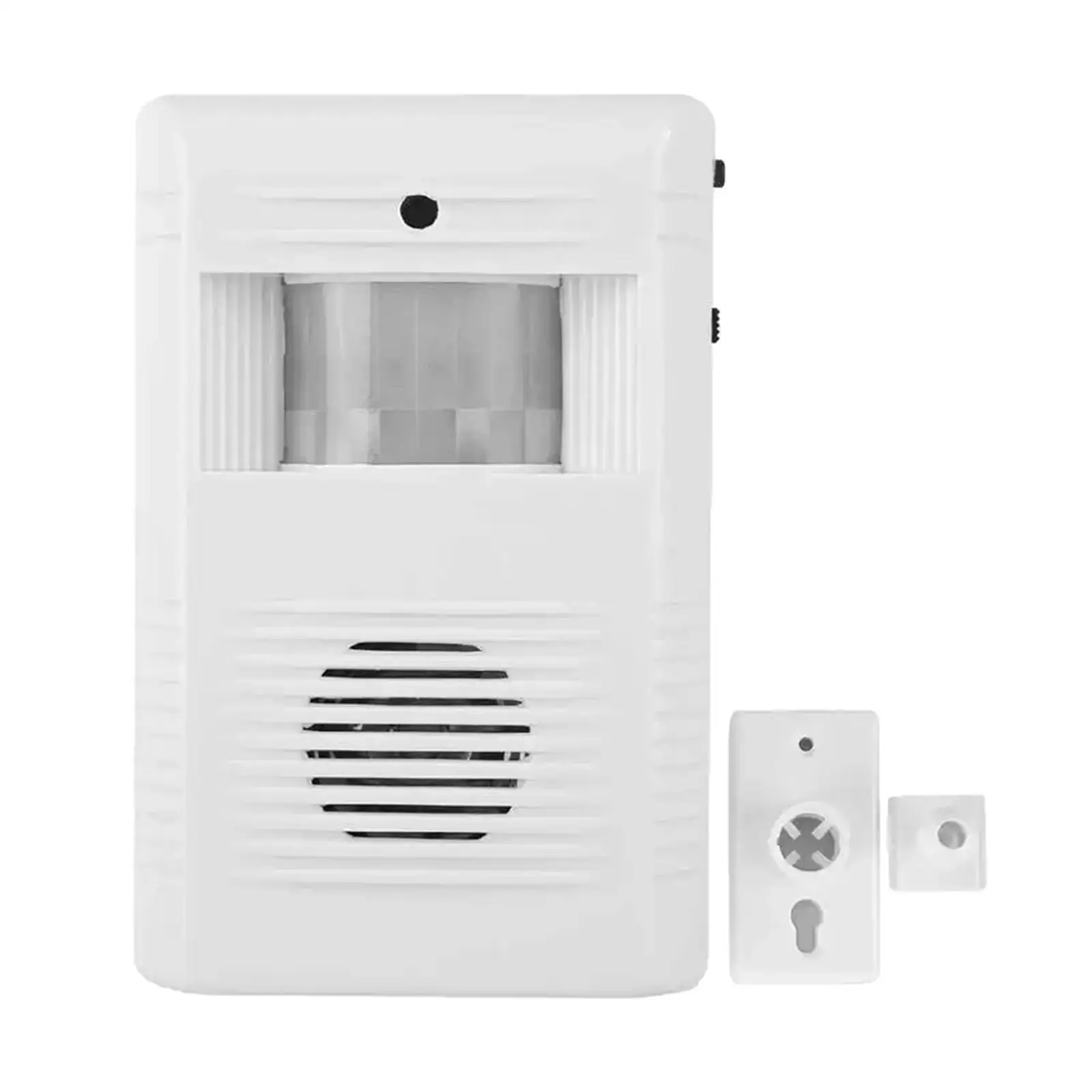 Infrared Sensing Door Bell Entry Alarm Built in Speaker for Warehouses White