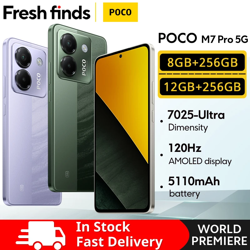 World Premiere】POCO M7 Pro 5G Global Version Dimensity 7025