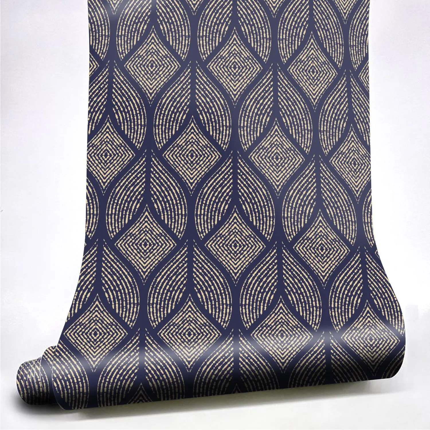 

American Retro Geometric Self Adhesive Wallpaper Peel and Stick Wallpapers Removable Contact Paper Mural Trellis Decoration