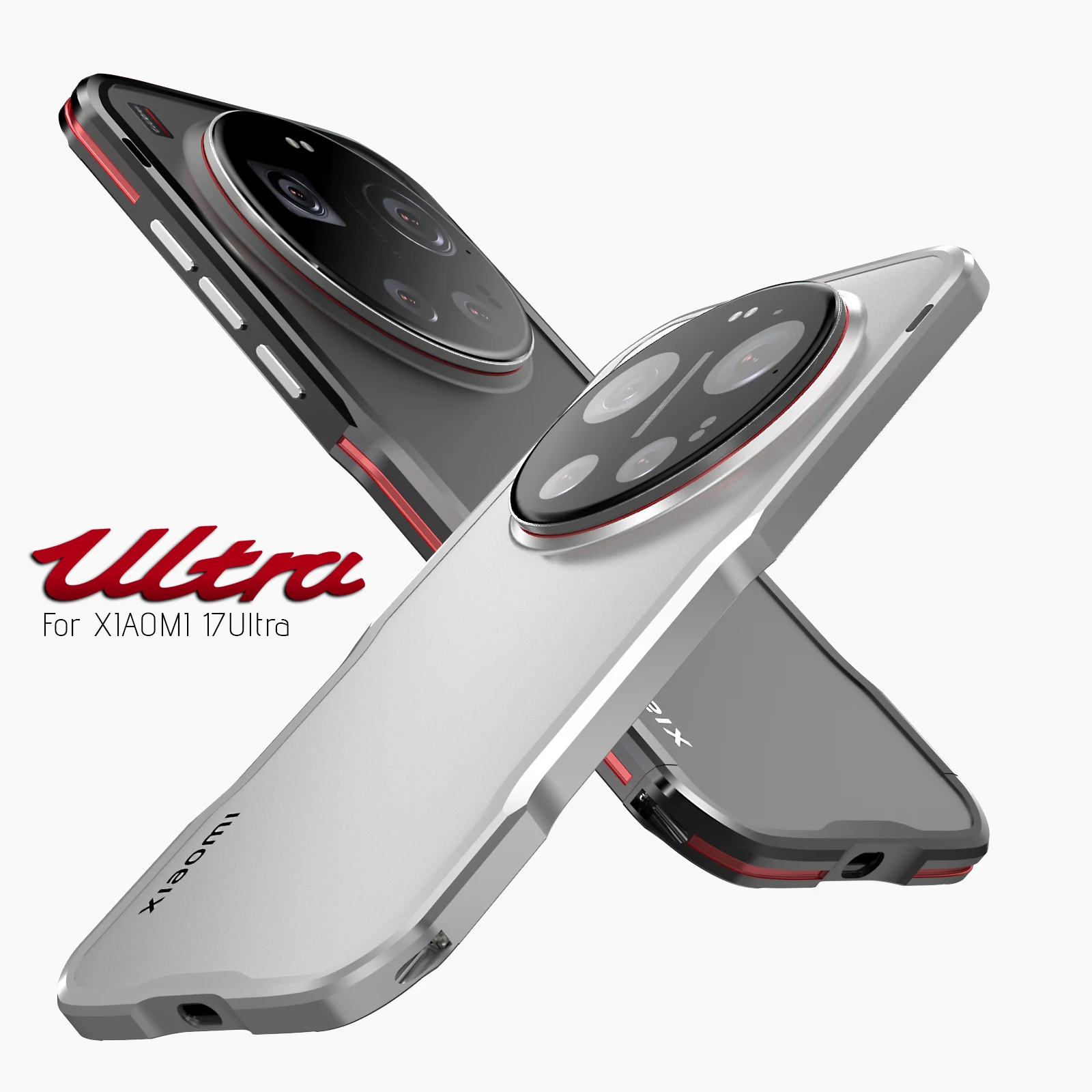 Luxury Lightweight Aluminum Shockproof Cover with Metal Bumper Frame