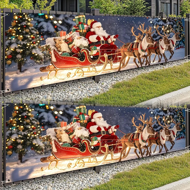 Weihnachtsbanner-Flagge, frohe Weihnachten, Dekoration für Zuhause, 2025, Weihnachtsschmuck, Geschenke, Navidad Noel Natal, frohes neues Jahr 2026 – Detail 3