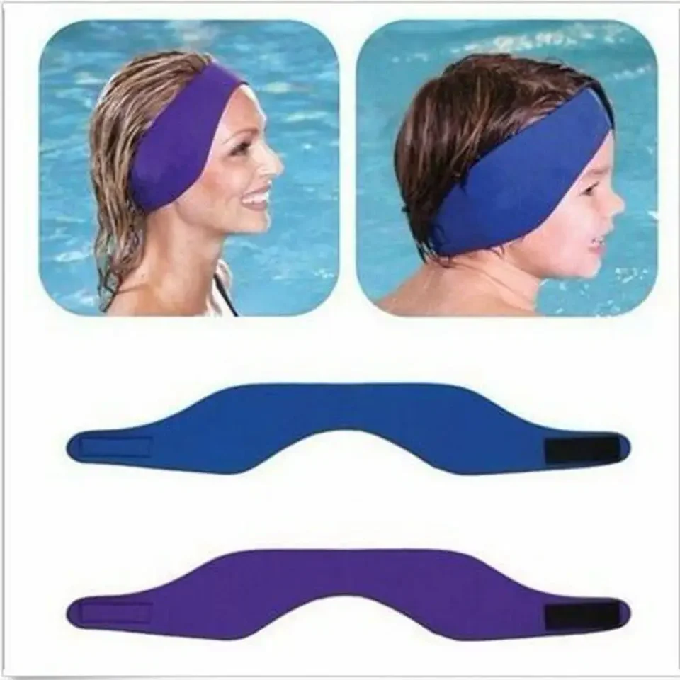 HeySplash Fascia da Nuoto, Taglia S, Fascia di Protezione per Orecchi da Nuoto, Protezione per Orecchie in Neoprene per Bambini e Ragazzi, Fascia Impermeabile per Nuotare, Tie-Dye Verde