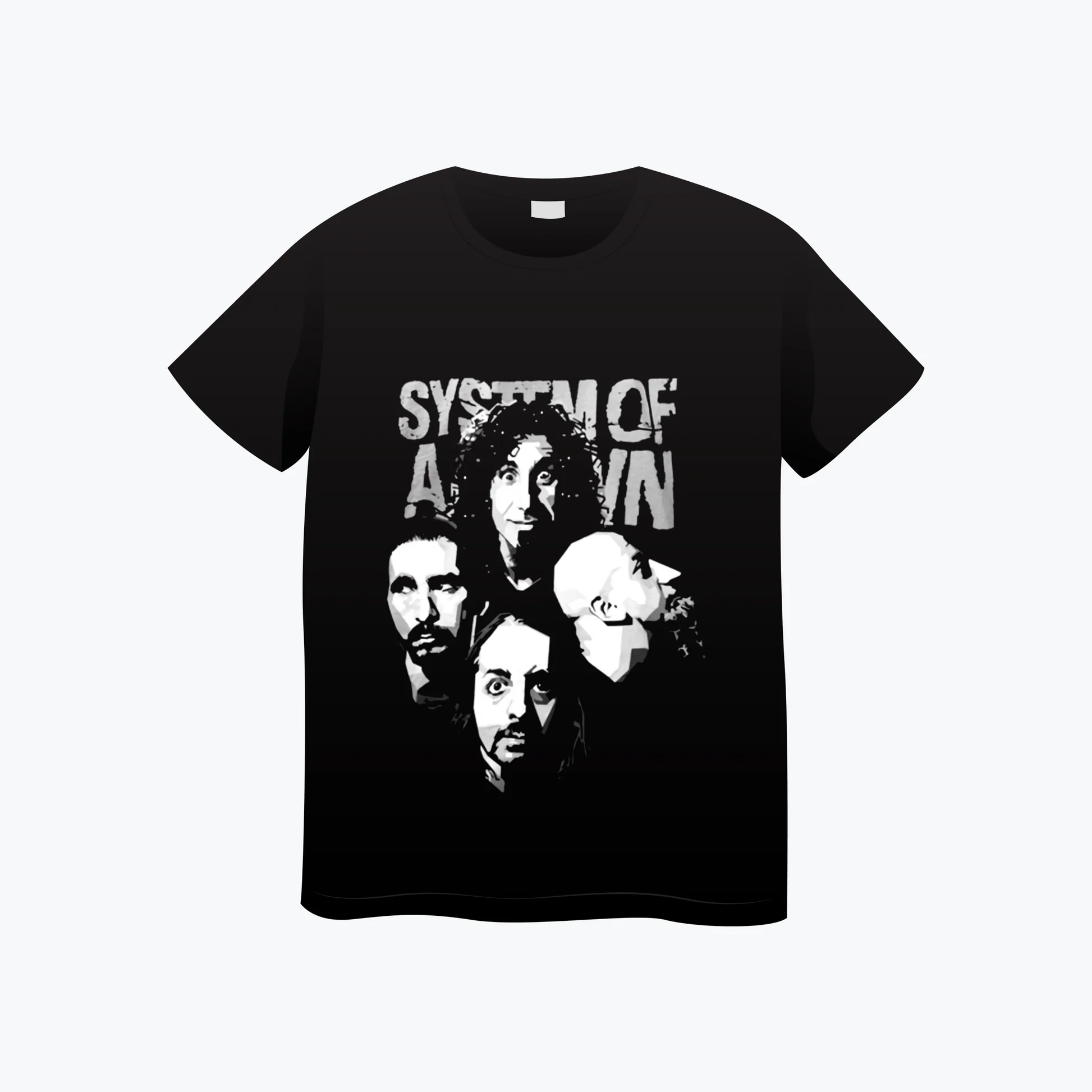 T-shirt Rock Band SOAD - Manches Courtes, Col Rond - 100% Polyester - Pour Adolescents - Style Décontracté, Concert, Cadeau Fan