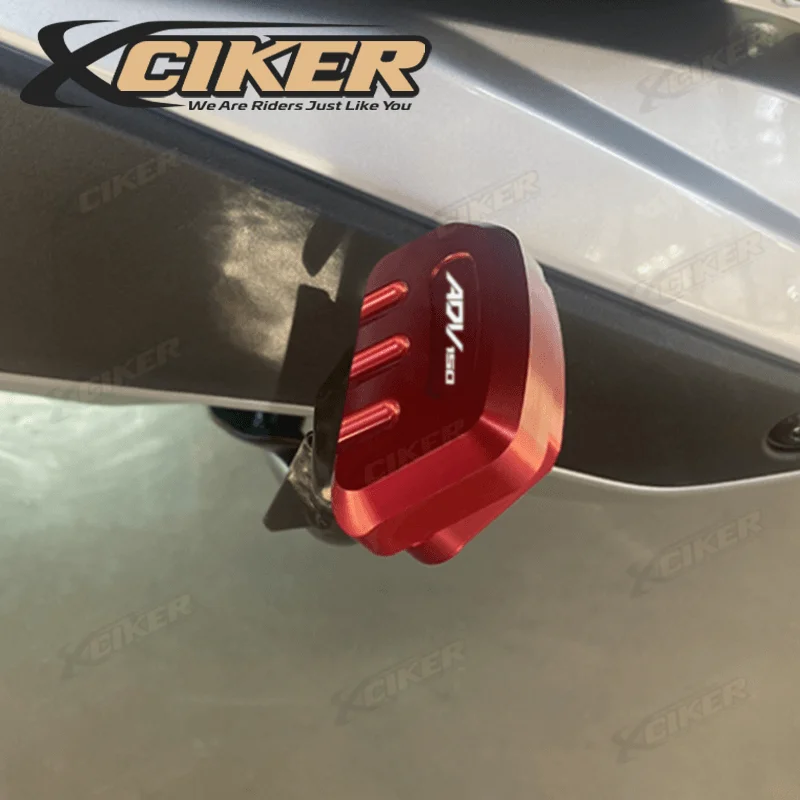 Center Stand Plate Pad Extension CNC Billet Anodized Aluminum Centerstand Foot Kick Enlarger for Honda PCX 160/150/125 motorcycle kickstand extender motorcycle kickstand pad