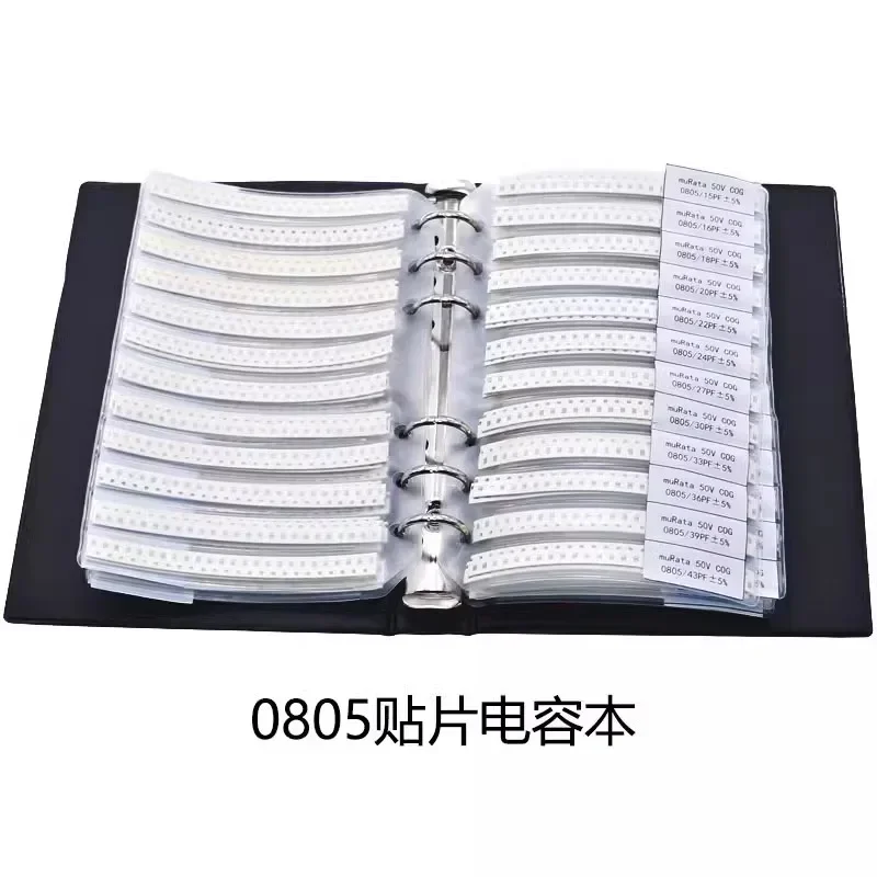 0201 0402 0603 0805 1206 SMD Capacitor Sample Book Chip Capacitance Assortment Set DIY Pack 50/80/90/92values capacitor kit
