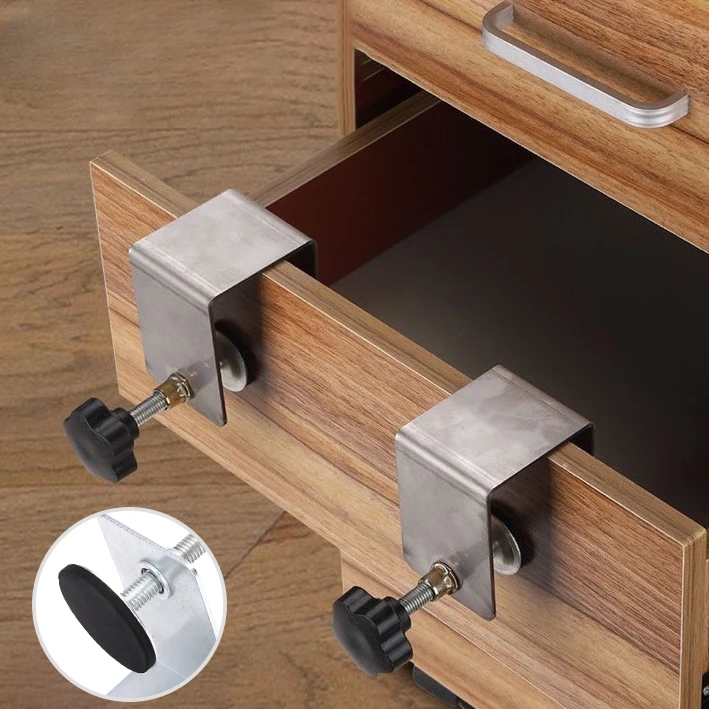 

Woodworking Jig Cabinet Tool Home Furniture Steel Drawer Front Installation Clamps Drawer Panel Clips Building Carpentry Tools