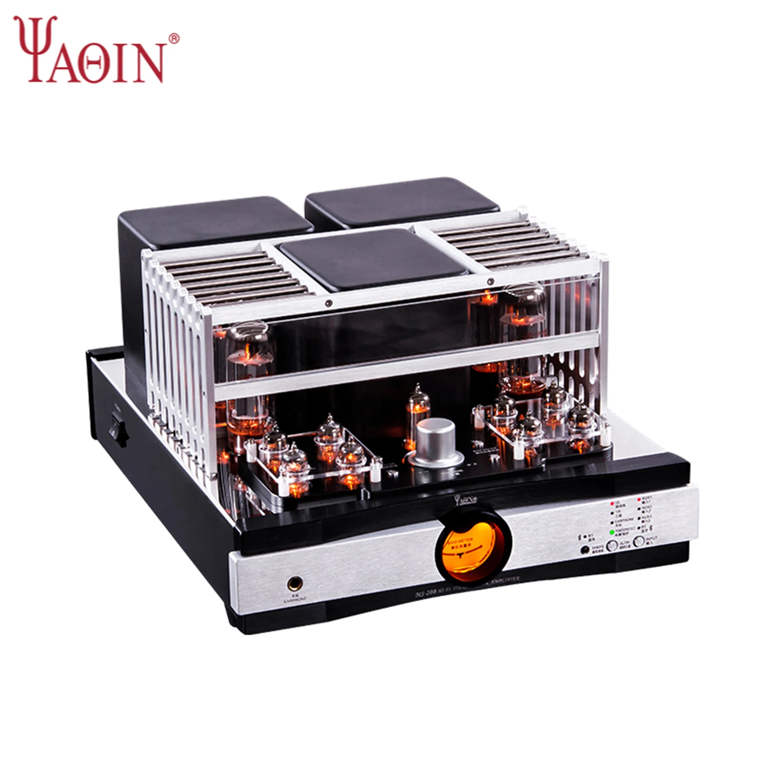 

YAQIN MS-20B bladder machine EL34 tube Bluetooth power amplifier 40W*2 Fever HiFi combined push-pull home speaker