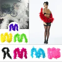 2024 New Feather Boa Soft Feather Trim For Wedding Party Show Costume Stage Dancing Night Dance Diy Decorations 2