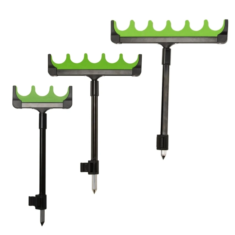 3/5/6 Hole Fishing Rod Holder Bracket with Bandstick Ground Plug Holder Fishing Stand Rod Rest Head Bracket