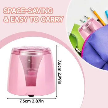 Automatic Electric Pencil Sharpener Powered by 2AA Batteries Efficiently Sharpens Pencils of 68CM Length Ideal for School Home 6