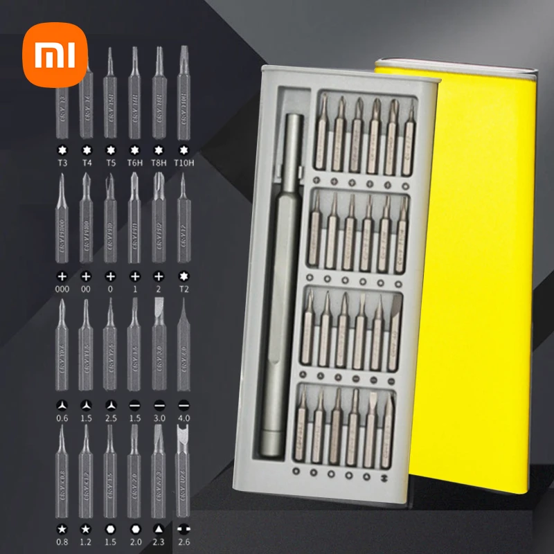 XIAOMI Screwdriver Set Precision Screw Driver Kit Bits Phone Computer Repair Tools Tri