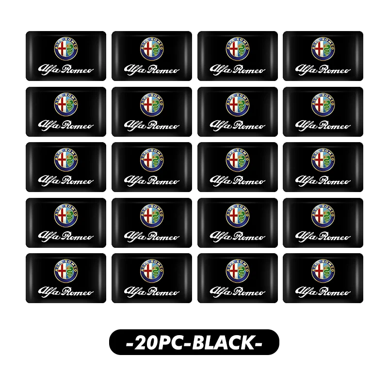 Epoxy Badge Interior Stickers - Central Control Box Emblem Decoration