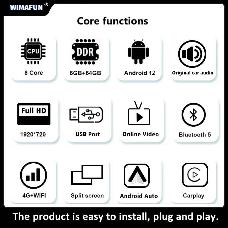 Sistema de Entretenimiento para Pasajeros con Pantalla Táctil Completa de 12.3 Pulgadas y Android 12.0 para Jetour Traveler/Shanhai T2 4