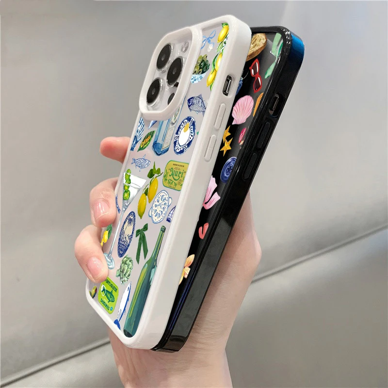 Seaside Scenery Wine Lemon Phone Case Cover