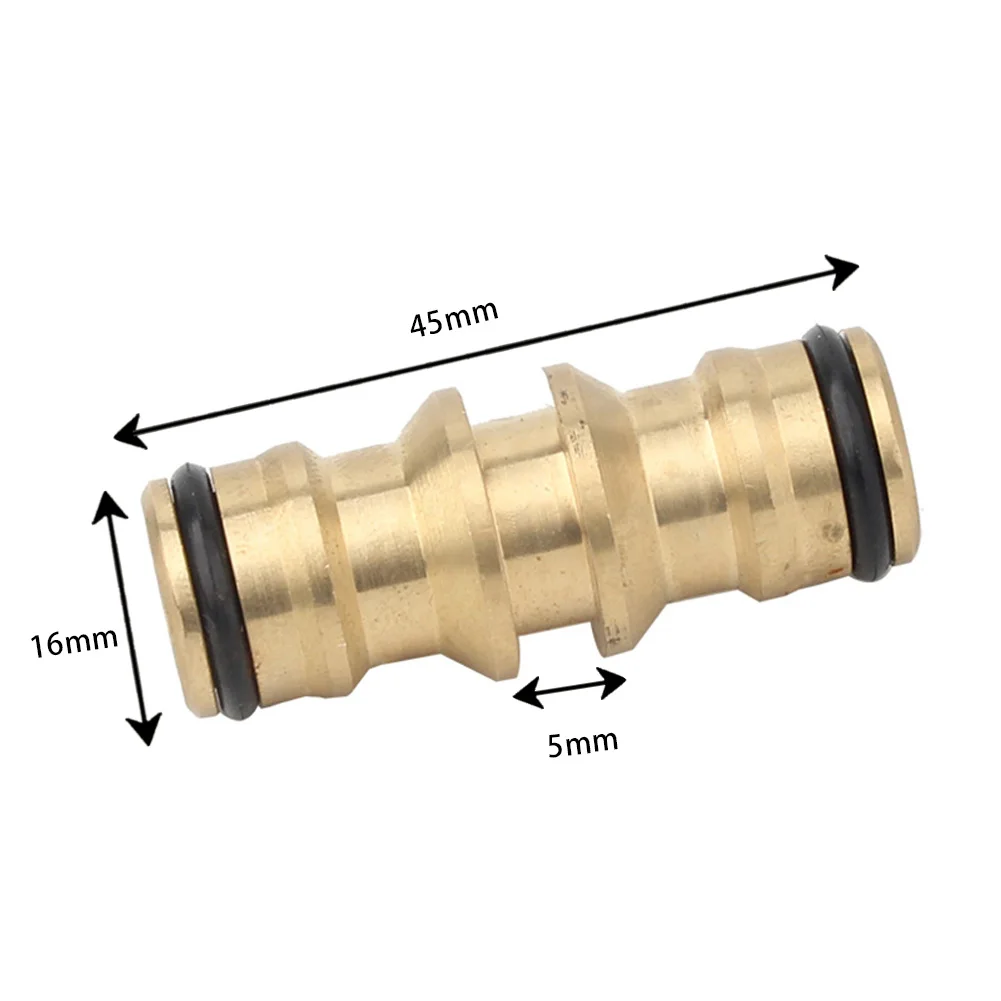 

2 Way Hose Connector Car Wash Coupler Extension Garden Irrigation Joiner Male Quick Joint Replacement Water Pipe