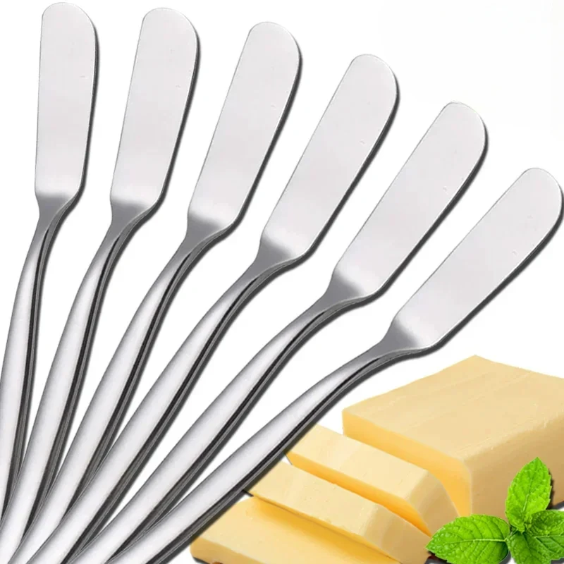 Butter Knife Long Handle Cheese Bread Jam Cutter Multifunctional Food Tableware Kitchen Gadgets