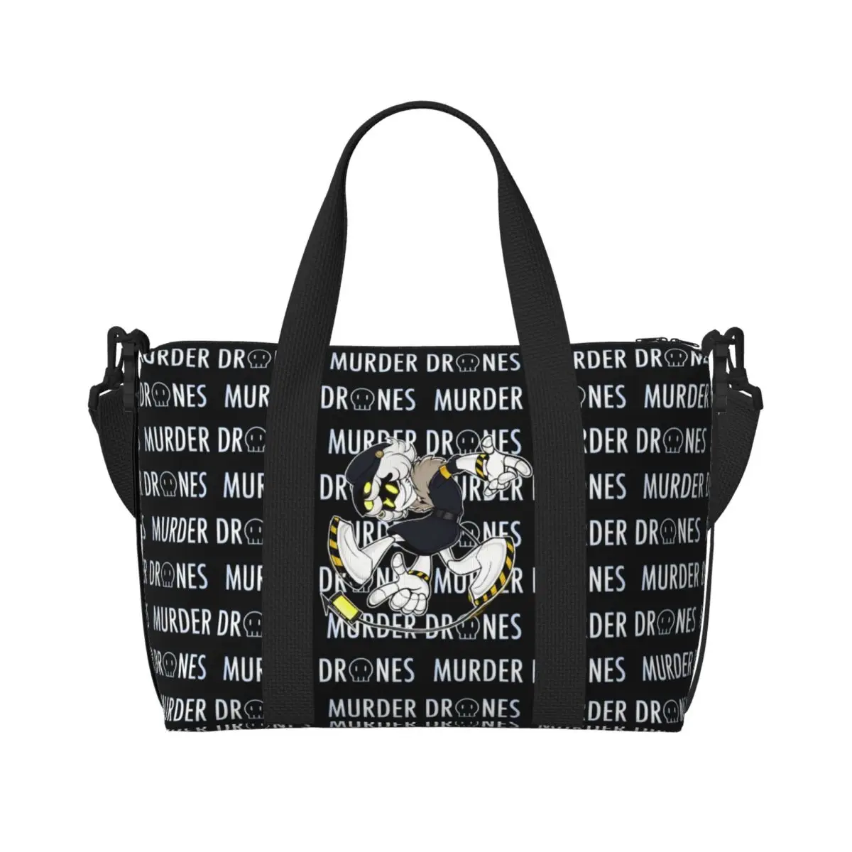 Movies Murder Drones Anime Tote Bag Women Large Capacity Games Beach Gym Shoulder Travel Bag