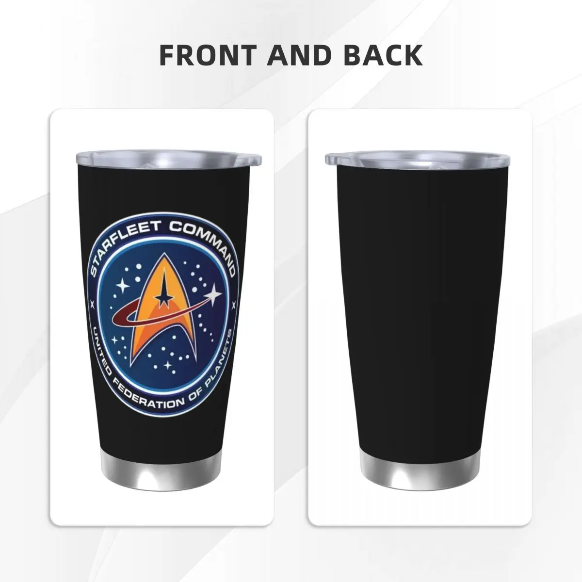 Star Trek Stainless Steel Vacuum Insulated Tumbler with Straw, 20oz