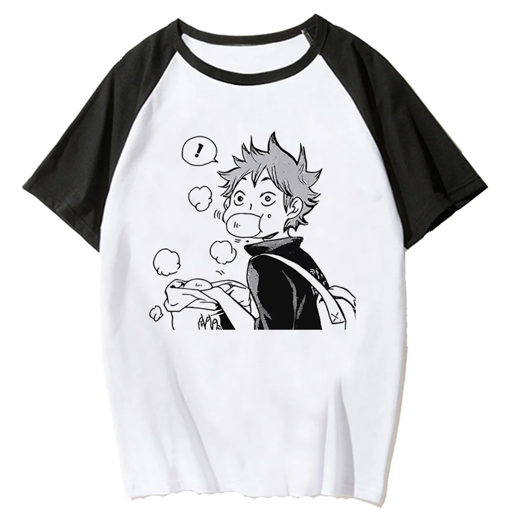 

Haikyuu t-shirts women Y2K summer top girl funny harajuku graphic clothes