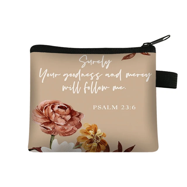 Christian Bible Verse Witch Coin Purse Women God He Will Sustain You Money  Bags Credit Card Earphones Holder Coin Bag Mini Purse - AliExpress