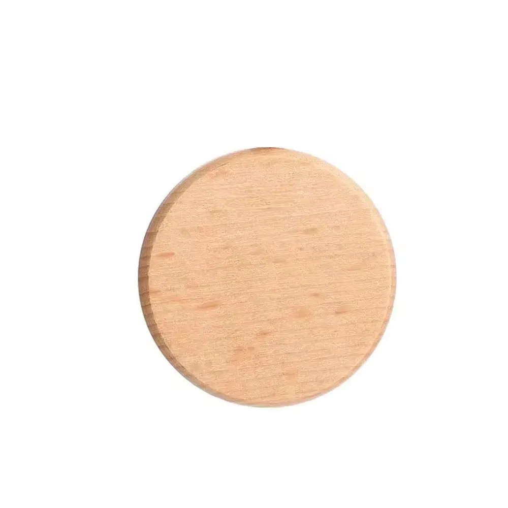 Round Beech Wood Key Ring Set - 100 Pieces