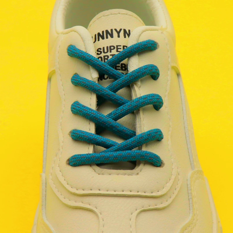 4.5MM Reflective Ropes New Trendy Shoelaces Top Shoe Accessories Reflect Light In Night Hoodie Cloth Glow Shoelaces