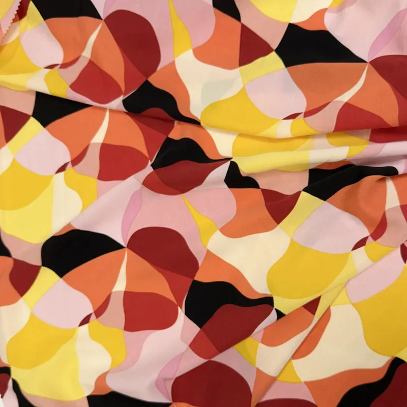 Multicolor Floral Print Dress Fabric Plain Weave Card Fabric Hot Sale Dress Material for Clothing And Crafts