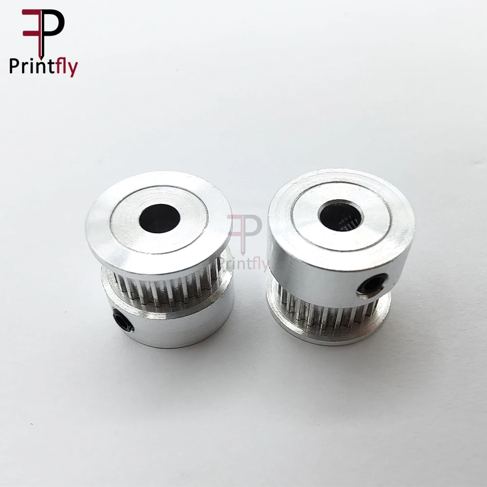 Printfly 2GT 25 톱니 GT2 타이밍 풀리 2M 벨트 폭 6MM 보어 4/5/6/6.35/8/10MM 선형 풀리 용 2GT 용