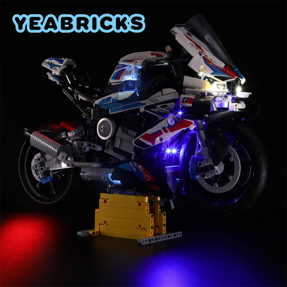 Конструктор YEABRICKS со светодиодсветильник кой для мотоцикла 42130 M 1000 RR (не входит в комплект) (art.: 3920bb01ce891) - 3920bb01ce891