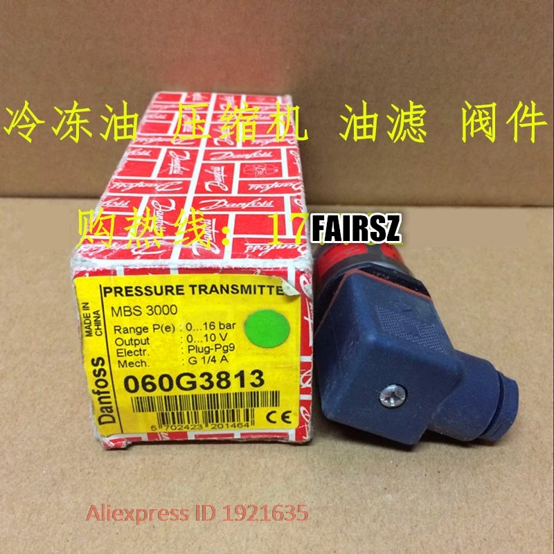 Original DAN.FOSS MBS3000 Pressure Transmitter 0-16bar 060G3813 0-10V FAIRSZ STORE