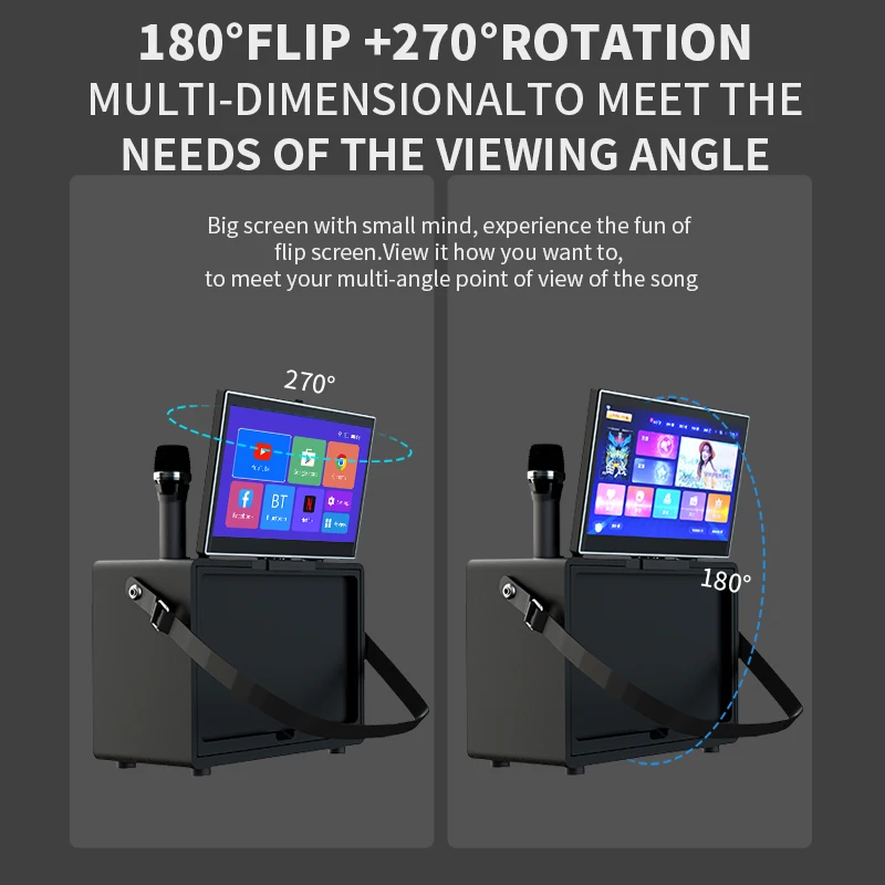 K8 8inch Portable Android System Karaoke Machine With