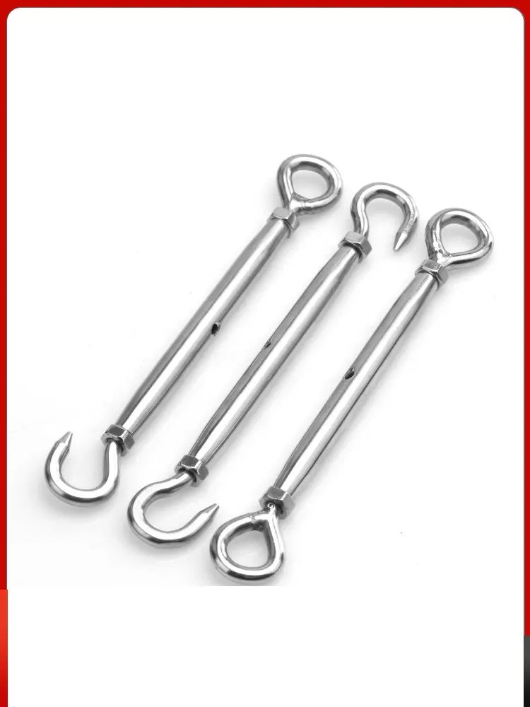 M5-M20 Hooks & Eye OC OO CC Close Type Stainless Steel 304 Adjust Chain Rigging Turnbuckle Wire Rope Tension Device