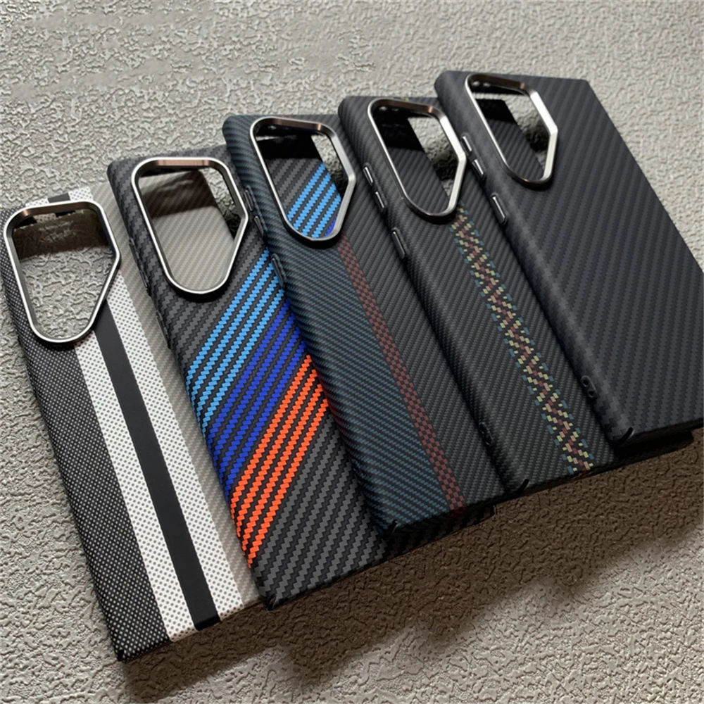 MagSafe Kevlar Carbon Fiber Pattern Thin Case front view