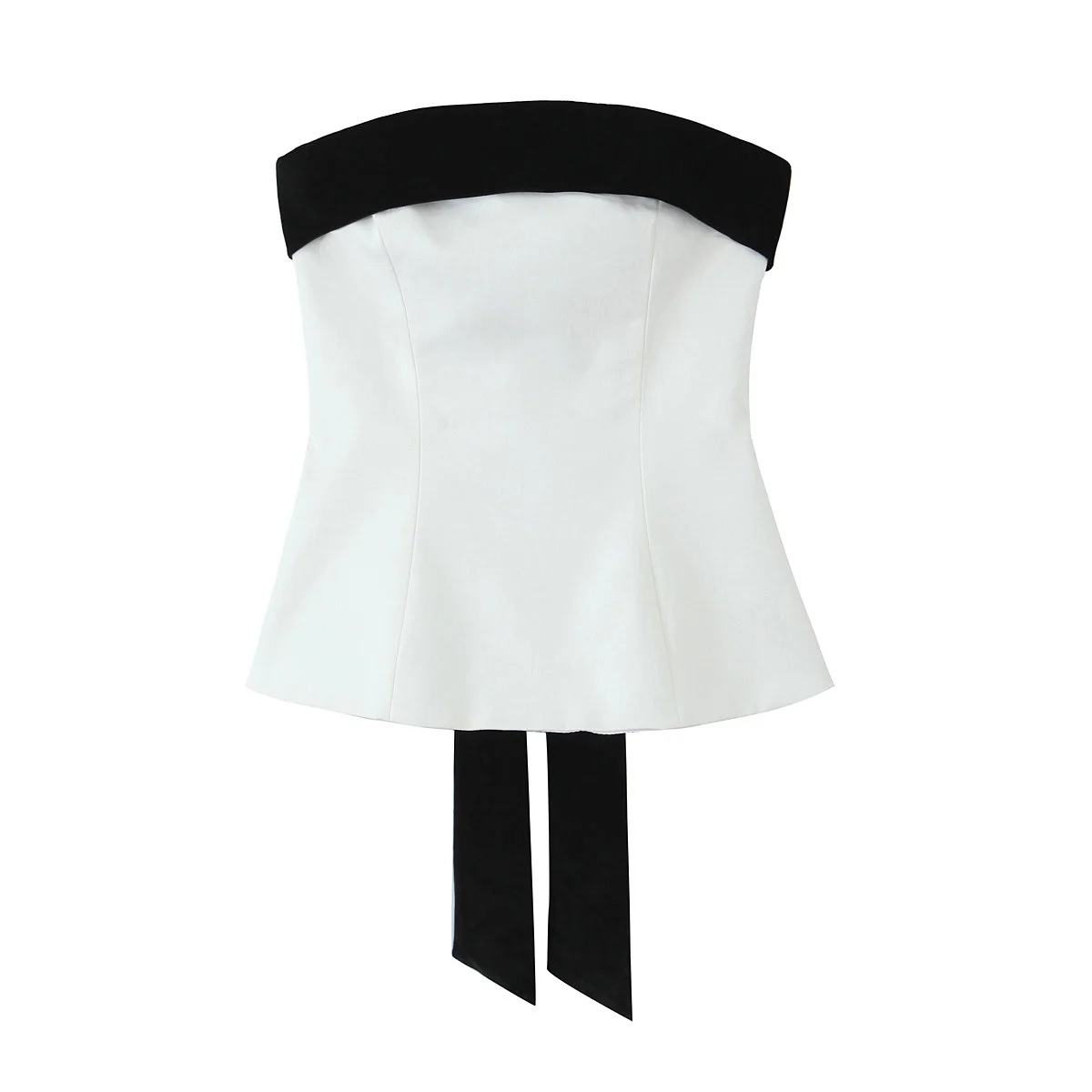 thumbnail image 1 of HH TRAF Tops de verano para mujer, sin mangas, con espalda descubierta, con lazo y cordones, con cremallera lateral y cintura ajustada, 1 of 5
