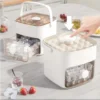 Ice makers 48 Grid ice cube maker Tray double layers Square Ice Cube Tray convenient ice cube shape Creative Ice Cube Mold Tools 5