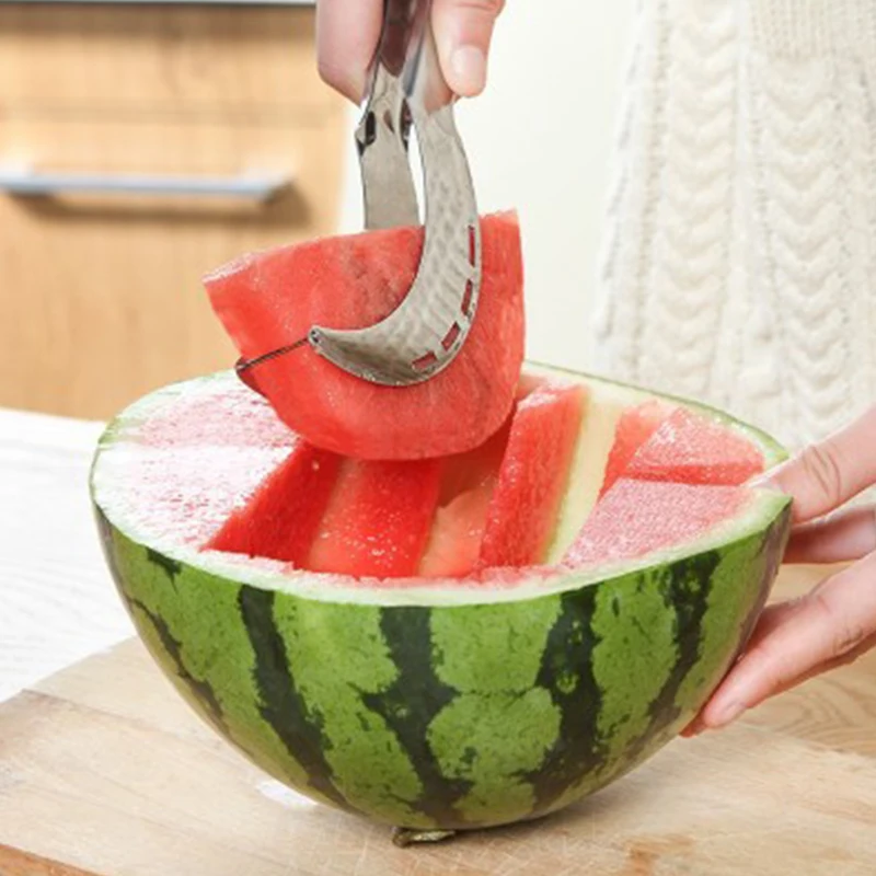Stainless Steel Watermelon Cutter Knife Kitchen Gadgets Multifunctional Home Gadget Accessories
