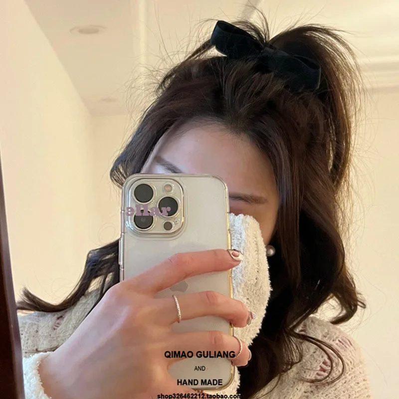 Chic Black Pink Bowknot Hair Accessories