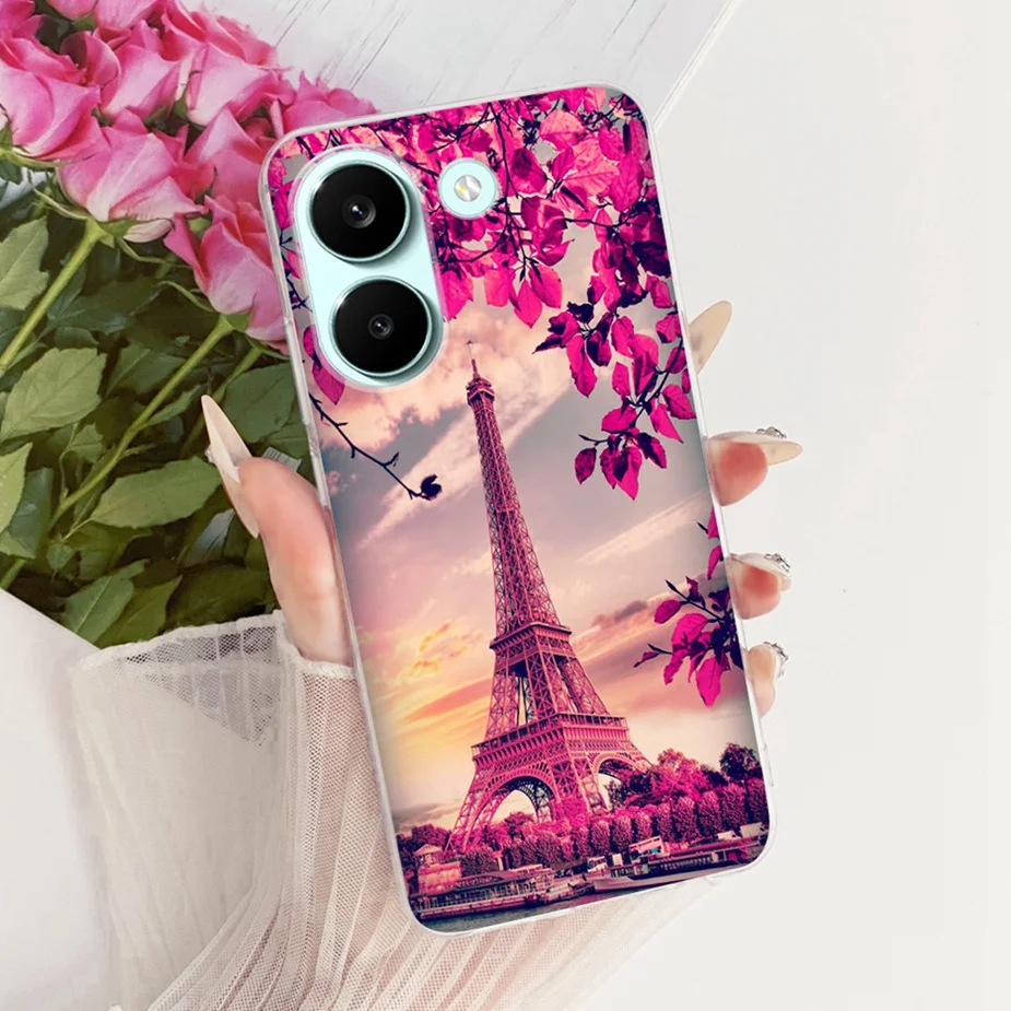 Colorful Flowers Painted Soft Slim Phone Case Cover