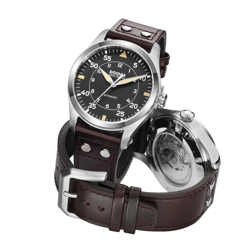 47mm Montre Parnis Flieger Big Pilot Parnis Automatik Taucheruhr