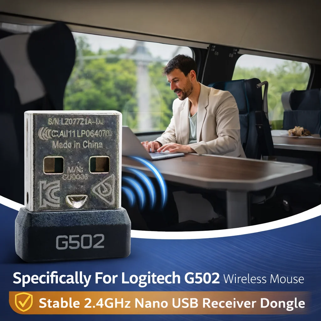Logitech G502 무선 마우스 2.4GHz 교체 어댑터용 USB 수신기 동글 ? 일회성 페어링 필요 플러그 앤 플레이