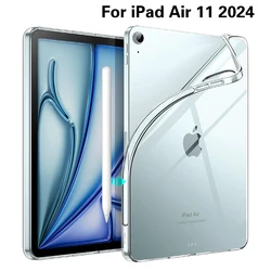 Crystal Clear Shockproof Airbag Case - Silicone Soft TPU Protective Cover (For iPad Air 11 2024)