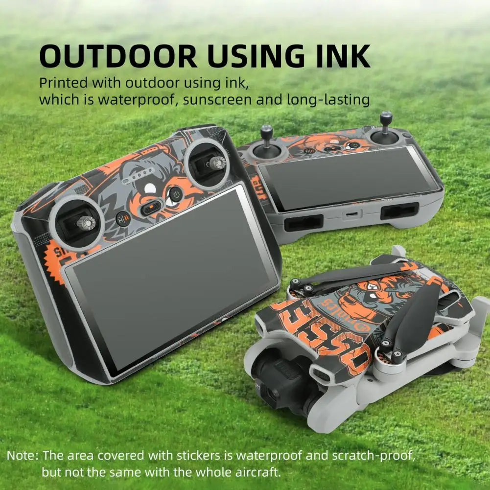 Drone Stickers Without Leaving Glue No Bubbles Effectively Protect The Body Drone Remote Control Sticker Accessory for DJI Mini3