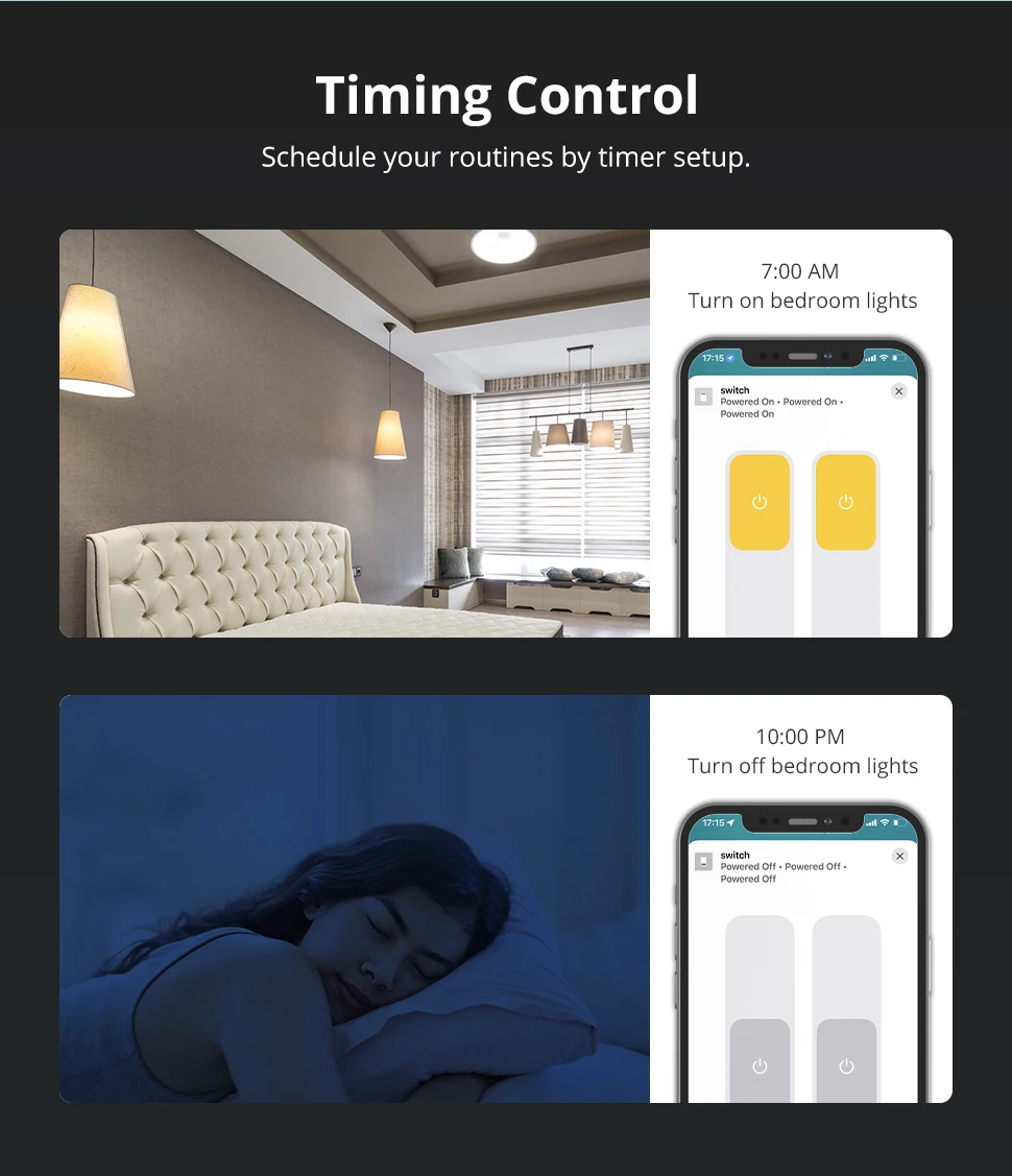 Zigbee Wall Light Switch with Neutral No Neutral 1 2 3 4 6 Gangs Interruptor Wor